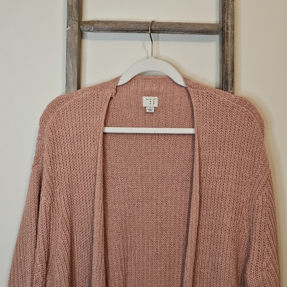 ⭐️40% Off⭐️ a new day Pink Chenille Cardigan - Picture 2 of 8